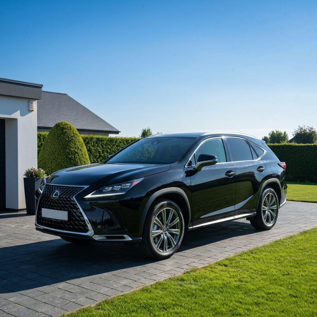 Clean car parked at residential home after professional mold removal service
